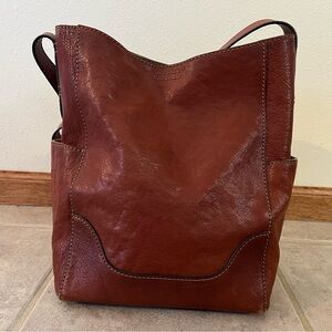 Frye Brown Leather Tote Bag
